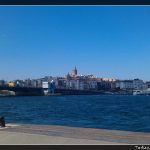 Pogled na Galata toranj sa trajektnog pristaništa Sirkeci